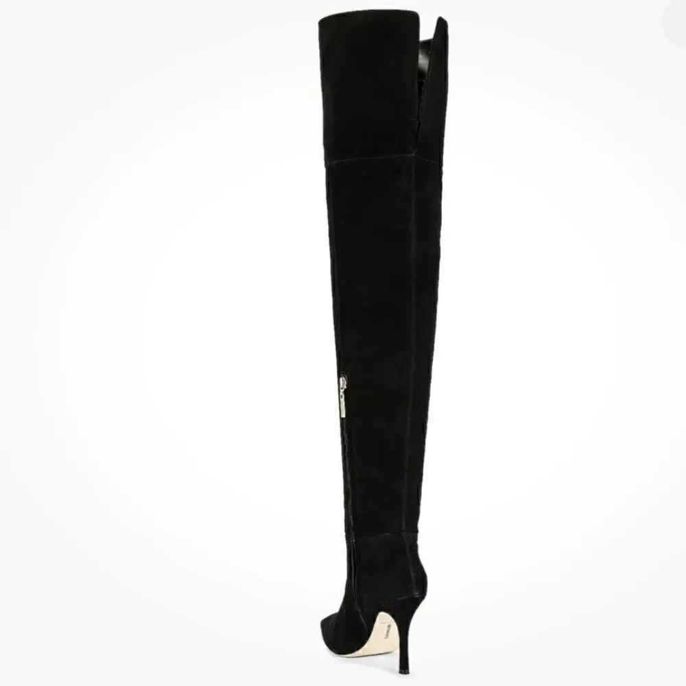 Anthropologie Larroudé Kate Over-The-Knee Suede Boots/ size 7.5